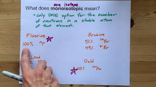 What does MONOISOTOPIC mean [upl. by Aned996]