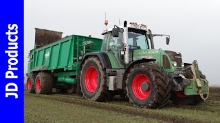 Fendt 820Tebbevh GoorMest strooienSpreading manureMist streuenElburg2016 [upl. by Ynnavoig]