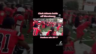 Clark tlanta holds off Morehouse to win 2817  espn hbcufootball hbcusports atl [upl. by Ydrah]