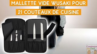 Présentation de la mallette vide Wusaki pour 21 couteaux de cuisine [upl. by Heyde177]