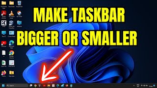 How To Resize Taskbar in Windows 11 [upl. by Mlawsky]