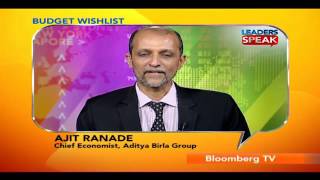 Leaders Speak Budget Wishlist Ajit Ranade [upl. by Odnalra]