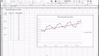 Excel  Time Series Forecasting  Part 1 of 3 [upl. by Enneyehc]