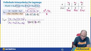 INTERPOLAÇÃO POLINOMIAL  MÉTODO DE LAGRANGE  06 [upl. by Ilah]