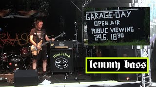 MOTÖRKID  LEMMY BASS ATTACK  GARAGEDAY RAMSEN 2024  MOTÖRHEAD COVER [upl. by Ahsilat]