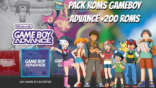 PACK ROMS GAMEBOY ADVANCE GBA 200 ROMS RETROARCH BATOCERA RETROBAT ANDROID ETC [upl. by Linnette]