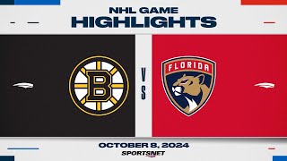 NHL Highlights  Panthers vs Bruins  October 8 2024 [upl. by Enaxor362]