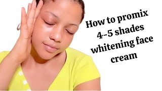 45 WHITENING FACE CREAM RECIPE  HOW TO PROMIX STRONG WHITENING CREAM THAT CLEARS BLEMISHES FAST [upl. by Ahsia511]