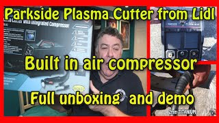 Parkside Lidl Plasma Cutter with built in compressor [upl. by Cailly]