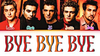 NSYNC  Bye Bye Bye Color Coded Lyrics [upl. by Marabel549]