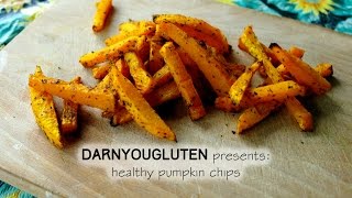 Oven baked pumpkin fries  Gluten Free [upl. by Strenta]