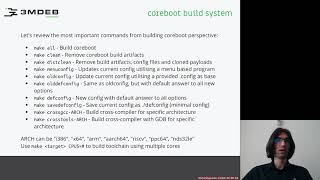 Arch4031 03 coreboot Building 03 Build System [upl. by Akierdna]