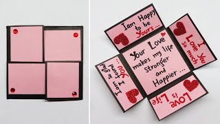 Valentines Day Cards  Valentine Cards Handmade Easy  Love Greeting Cards Latest Design  175 [upl. by Ainimreh]