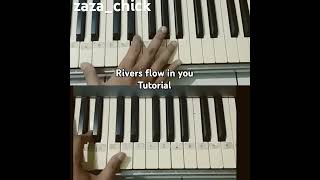 Rivers flows in you tutorial piano viralvideo pianotutorial [upl. by Lavern]