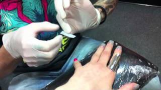 Getting tattooed  Studio 21 in Las Vegas [upl. by Ardni682]