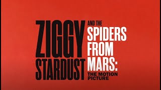 Ziggy Stardust and the Spiders from Mars  The Motion Picture  50th Anniversary Act One UK [upl. by Dugald]