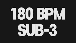 Marathon 180bpm Sub3 Metronome [upl. by Stephan380]