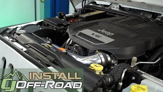 Jeep Wrangler JK KampN Air Intake System 77 Series 20122018 Installation [upl. by Ikoek703]