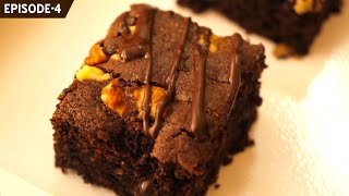 How to Make Gooey Eggless Walnut and Chocochip Chocolate Brownies [upl. by Theresina892]