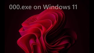 000exe on Windows 11 [upl. by Anelah]