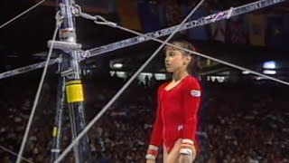 Dominique Moceanu  Uneven Bars  1995 US Gymnastics Championships  Women  AllAround [upl. by Himelman]