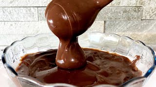 COBERTURA DE CHOCOLATE PERFEITA FÁCIL E RÁPIDO DE FAZER [upl. by Yeleen]