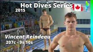 2015 VIncent Reindeau  Plongeon Canada Diving  207c  Pan American Games [upl. by Nauhs839]