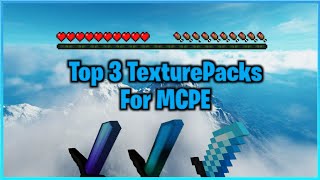 Top 3 PVP TexturePacks For MCPE  FPS BOOST  McpeGamingTexturePacks [upl. by Hebbe]