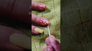 flower wali 💅 nailart banaye saste me Ghar pe Bina tools ke fruitstick se heartnails shortvideoyt [upl. by Auqenwahs]