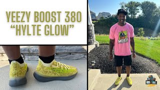 Wearing The Yeezy Boost 380 “Hylte Glow” Sneakers [upl. by Ecylahs]