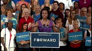 First lady Michelle Obamas campaign speech [upl. by Fairman343]