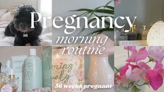 Pregnancy Morning Routine  Calm and Realistic [upl. by Rayshell835]