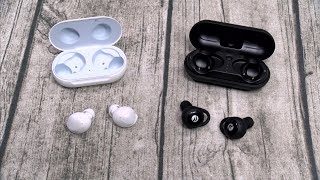 Samsung Galaxy Buds vs Raycon E100s [upl. by Maryanne]