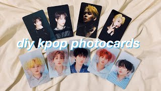 diy  kpop photocards at home [upl. by Mllly287]