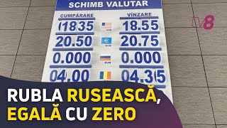 Rubla rusească egală cu zero Cursul valutar pentru ruba rusească stabilit de BNM  018 bani [upl. by Uoliram165]