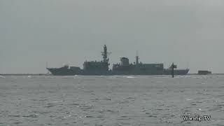 HMS IRON DUKE F234 IN PLYMOUTH SOUND 14624 [upl. by Valora612]