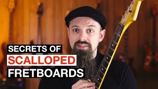 Why Some Guitar Players Use A SCALLOPED Guitar Neck Pro And Cons [upl. by Deeas562]