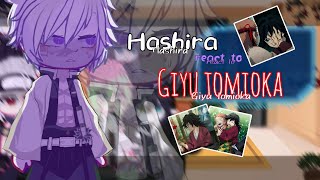 🌊 Past Hashira react to Tomioka giyu Bad video English  indonesia Gacha react [upl. by Finnigan271]