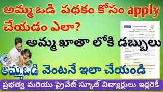 how to apply amma vodi pathakam in telugu  Amma vodi Apply online 2021  Amma vodi Application fill [upl. by Solberg448]