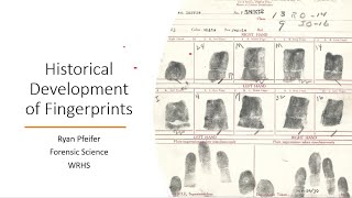 Historical Development of Fingerprints [upl. by Oigroeg]