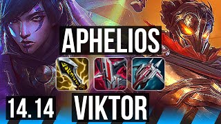 APHELIOS vs VIKTOR MID  1600 games 928  NA Diamond  1414 [upl. by Jael]