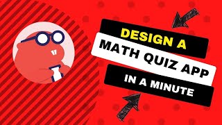 Design a Thunkable Math Quiz App in 1 minute  codeswept [upl. by Pich]