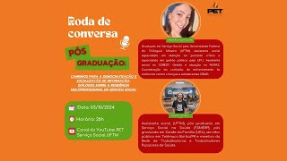 Roda de Conversa PósGraduação  Diálogos sobre a Residência Multiprofissional em Serviço Social [upl. by Ruttger]