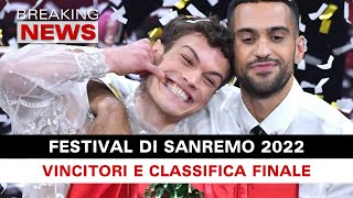 Sanremo 2022 Vincitori e Classifica Finale [upl. by Genet]