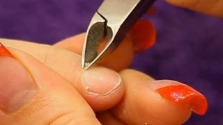 How to use a Cuticle Nipper Tutorial Video by Naio Nails [upl. by Misha]