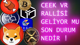 CEEK VR RALLİSİ BAŞLIYOR MU  SON DAKİKA GELİŞMELERİ  ceekvr chz btc bitcoin galacoin ceek [upl. by Odraboel]