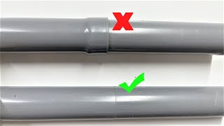 How To Connect Pvc Pipes Of The Same Size The Plumber Wont Tell You [upl. by Sarnoff]