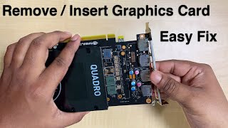 How to remove  insert Graphics card into CPU [upl. by Eenttirb]