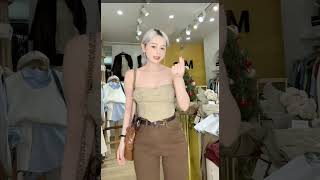 Asian Online Shopping Haul Try On Dresses  New Crop Top Collection ‎SimpleDressUs [upl. by Doownyl]