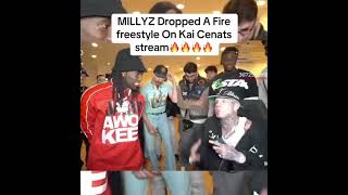 Millyz dropped a fire freestyle on Kai Cenats Stream 🔥🔥🔥 kaicenat rap millyz kaicenatstream [upl. by Benedicta]